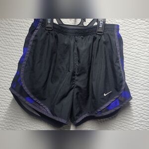 Nike Black and Blue Athletic Shorts